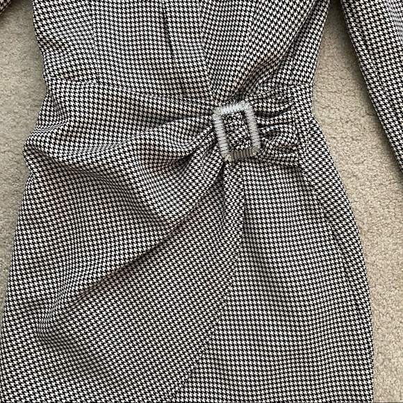 NWT ZARA HOUNDSTOOTH BLAZER DRESS - Picture 9 of 11